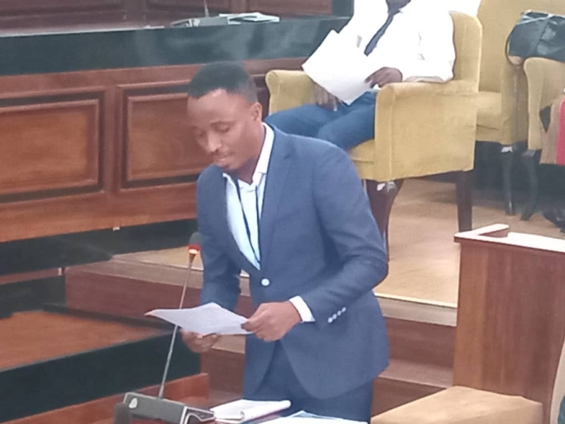 Makindye councillor Sendi Mosh who tabled the list of councillors allegedly bribed by Ham