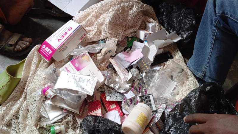 some of the recovered drugs