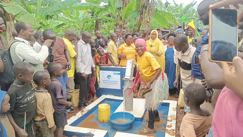 MP Aisha Manfabi , Partners Commission Five Boreholes in Water-Stressed Sironko District